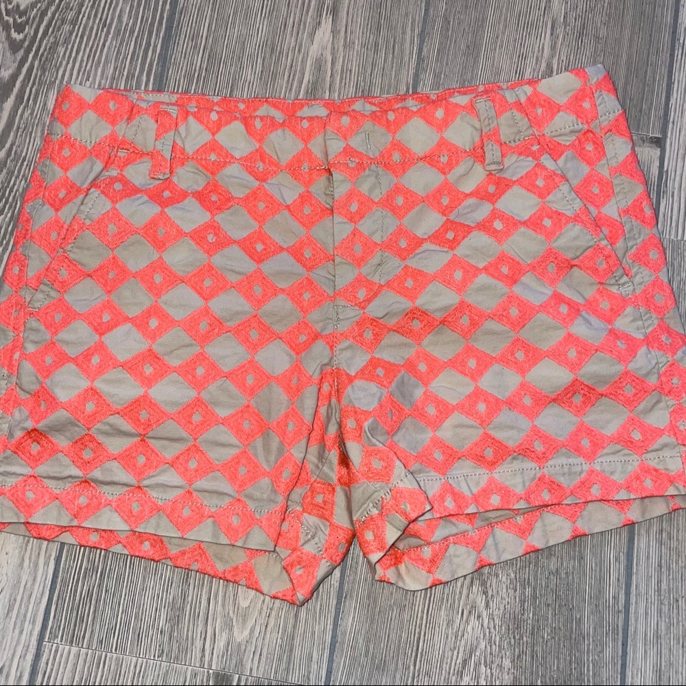 2/20 Stylus Tan & Orange Shorts